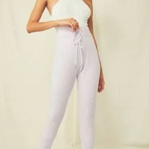 Free People Intimately Around the Clock Cozy Jogger Lounge Pant Wide Ribbed NWOT